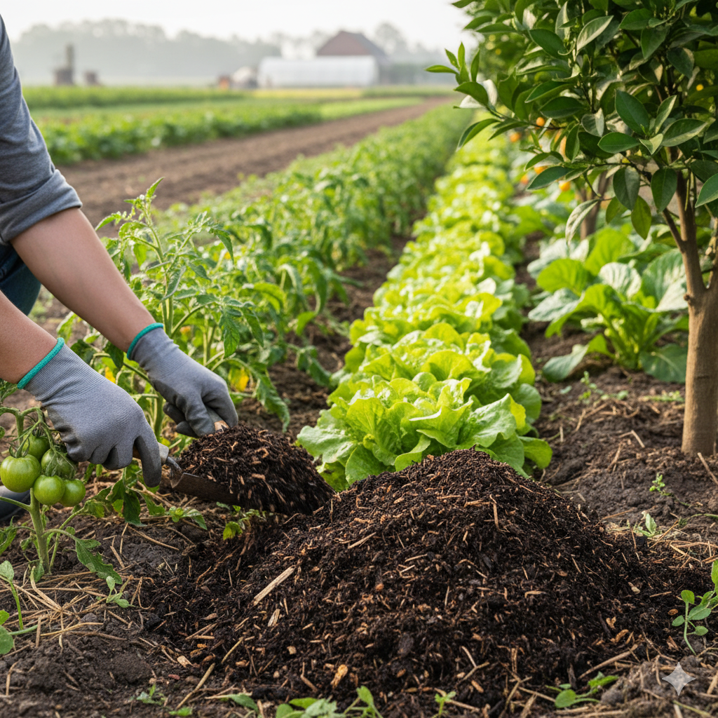 Compostaje en cultivo